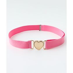 Babyhug Belts with Heart Shaped Buckle - Black