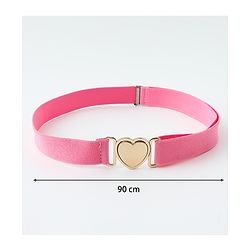 Babyhug Belts with Heart Shaped Buckle - Black