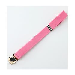 Babyhug Belts with Heart Shaped Buckle - Black