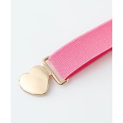 Babyhug Belts with Heart Shaped Buckle - Black