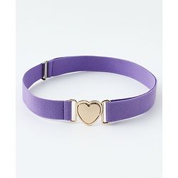 Babyhug Belts with Heart Shaped Buckle - Black