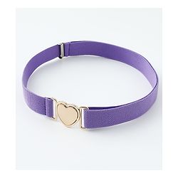 Babyhug Belts with Heart Shaped Buckle - Black
