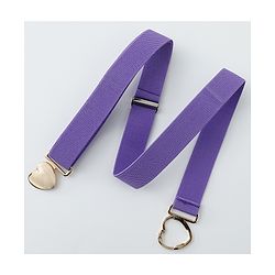 Babyhug Belts with Heart Shaped Buckle - Black