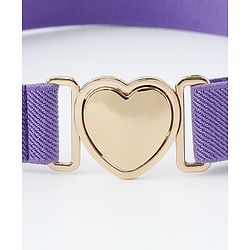 Babyhug Belts with Heart Shaped Buckle - Black