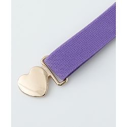 Babyhug Belts with Heart Shaped Buckle - Black