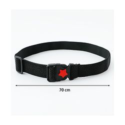 Babyhug Belt with Star on Buckle - Black