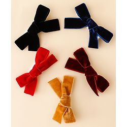 Babyhug Free Size Bow & Butterfly Clips Pack of 5 - Multicolor
