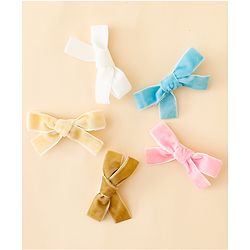Babyhug Free Size Bow & Butterfly Clips Pack of 5 - Multicolor