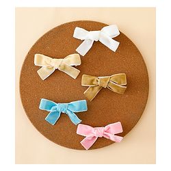 Babyhug Free Size Bow & Butterfly Clips Pack of 5 - Multicolor