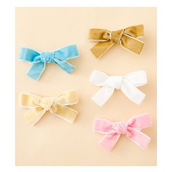 Babyhug Free Size Bow & Butterfly Clips Pack of 5 - Multicolor