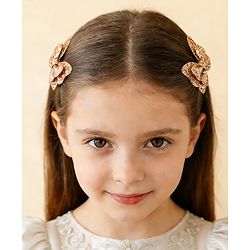 Babyhug Free Size Bow & Butterfly Clips Pack of 6 - Multicolor