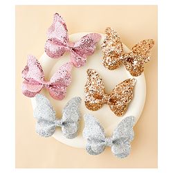 Babyhug Free Size Bow & Butterfly Clips Pack of 6 - Multicolor