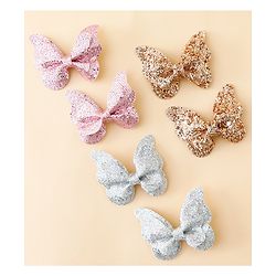 Babyhug Free Size Bow & Butterfly Clips Pack of 6 - Multicolor