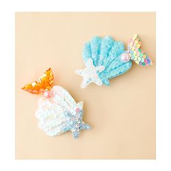 Babyhug Hair Pins And Clips With Sequin and Pearls Pack of 2 - Multicolor