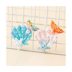 Babyhug Hair Pins And Clips With Sequin and Pearls Pack of 2 - Multicolor