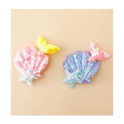 Babyhug Hair Pins And Clips With Sequin and Pearls Pack of 2 - Multicolor