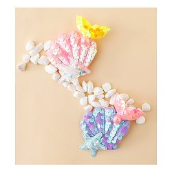 Babyhug Hair Pins And Clips With Sequin and Pearls Pack of 2 - Multicolor