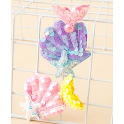 Babyhug Hair Pins And Clips With Sequin and Pearls Pack of 2 - Multicolor