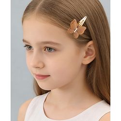 Babyhug Free Size Snap Clips With Butterfly Applique Pack Of 4 - Multicolor