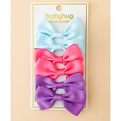 Babyhug Free Size Bow & Butterfly Clips Pack of 2 - Multicolor