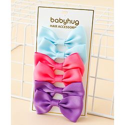 Babyhug Free Size Bow & Butterfly Clips Pack of 2 - Multicolor