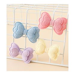 Babyhug Free Size Bow & Butterfly Clips Pack Of 4 - Multicolor