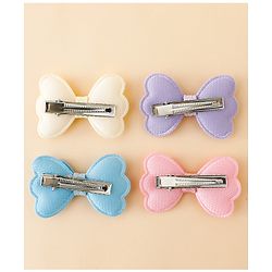 Babyhug Free Size Bow & Butterfly Clips Pack Of 4 - Multicolor