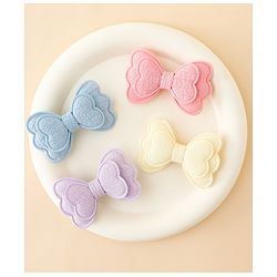 Babyhug Free Size Bow & Butterfly Clips Pack Of 4 - Multicolor
