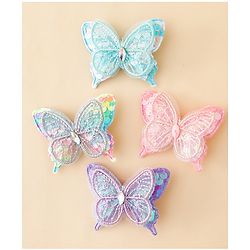 Babyhug Free Size Butterfly Clips Pack of 4 - Multicolor