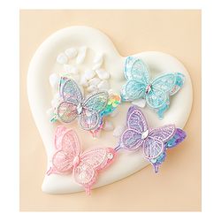 Babyhug Free Size Butterfly Clips Pack of 4 - Multicolor
