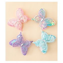 Babyhug Free Size Butterfly Clips Pack of 4 - Multicolor