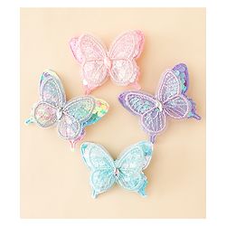 Babyhug Free Size Butterfly Clips Pack of 4 - Multicolor