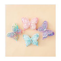 Babyhug Free Size Butterfly Clips Pack of 4 - Multicolor