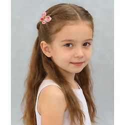Babyhug Free Size Bow & Butterfly Clips Pack Of 2 - Pink