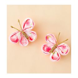 Babyhug Free Size Bow & Butterfly Clips Pack Of 2 - Pink
