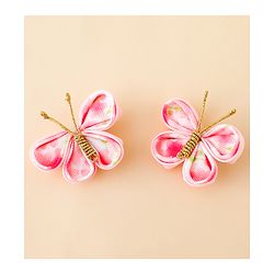 Babyhug Free Size Bow & Butterfly Clips Pack Of 2 - Pink