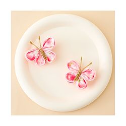 Babyhug Free Size Bow & Butterfly Clips Pack Of 2 - Pink
