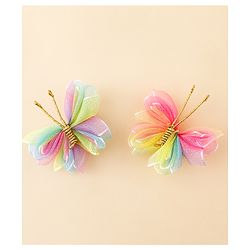 Babyhug Free Size Bow & Butterfly Clips Pack Of 2 - Pink