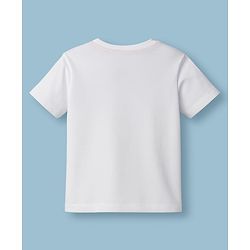 Babyhug Disney Single Jersey Knit Half Sleeves T-Shirt With Mickey Mouse Graphics - White