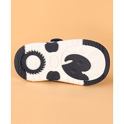 Cute Walk by Babyhug Velcro Closure Casual Shoes with Checks & Train Applique - Navy Blue