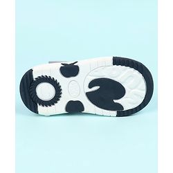 Cute Walk by Babyhug Sandals With Face Applique & Velcro Closure - Grey