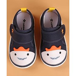 Cute Walk by Babyhug Velcro Closure Casual Shoes with Applique & Embroidery - Blue
