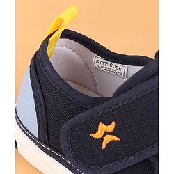 Cute Walk by Babyhug Velcro Closure Casual Shoes with Applique & Embroidery - Blue