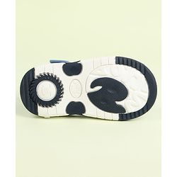 Cute Walk by Babyhug Velcro Closure Sandals With Teddy Bear Applique - Royal Blue