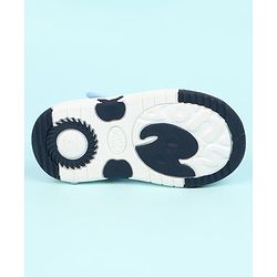 Cute Walk by Babyhug Velcro Closure Sandals With Teddy Bear Applique - Blue