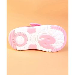 Cute Walk by Babyhug Velcro Closure Casual Shoes With Heart Print - Pink