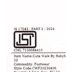Cute Walk by Babyhug Velcro Closure Casual Shoes With Heart Print - Pink