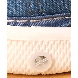 Cute Walk by Babyhug Velcro Closure Casual Shoes With Bear Applique - Royal Blue
