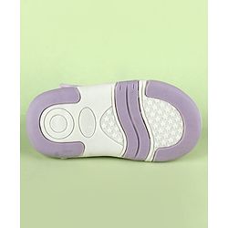 Cute Walk by Babyhug Sandals With Butterfly Applique & Velcro Closure - Purple
