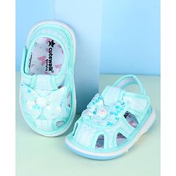 Cute Walk by Babyhug Sandals With Butterfly Applique & Velcro Closure - Purple